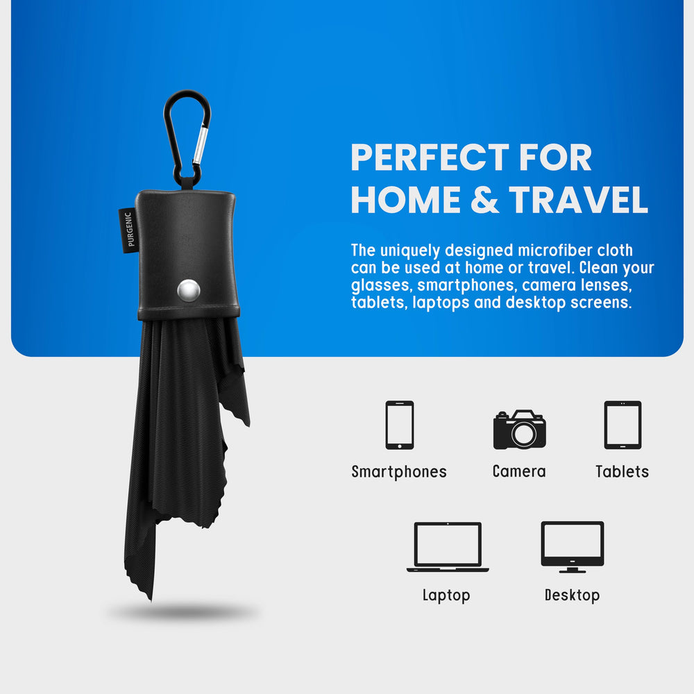 Home and travel cleaning kit for glasses and gadgets
