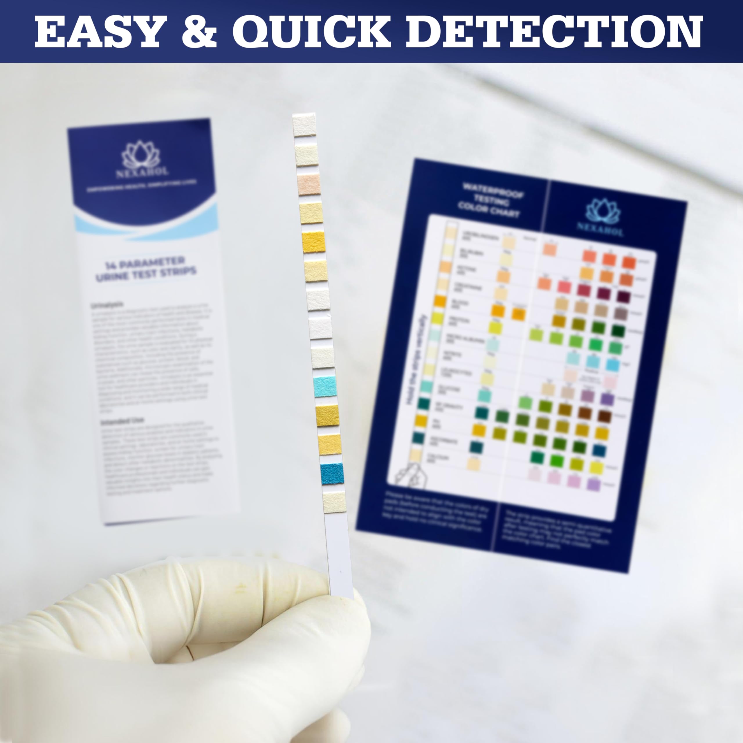 100-count home UTI test strips packaging