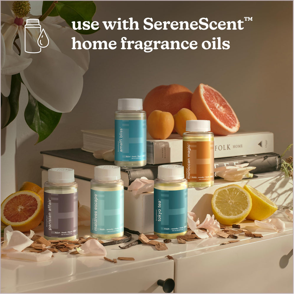 Diffuser with adjustable mist and timer settings