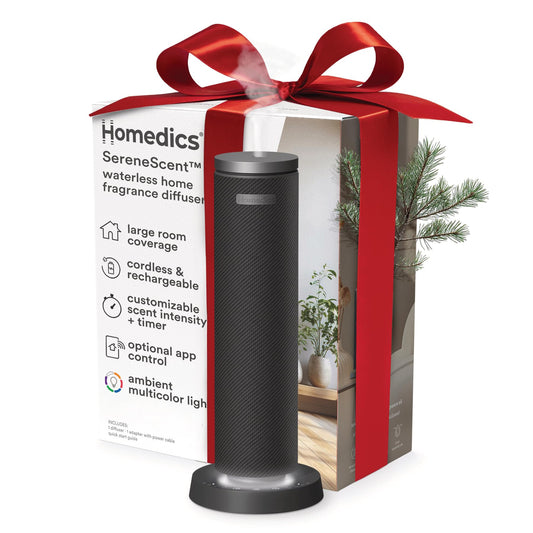 Homedics SereneScent Fabric Diffuser in black - hero shot