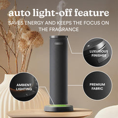 Display of the 3 mist intensity levels on the SereneScent diffuser