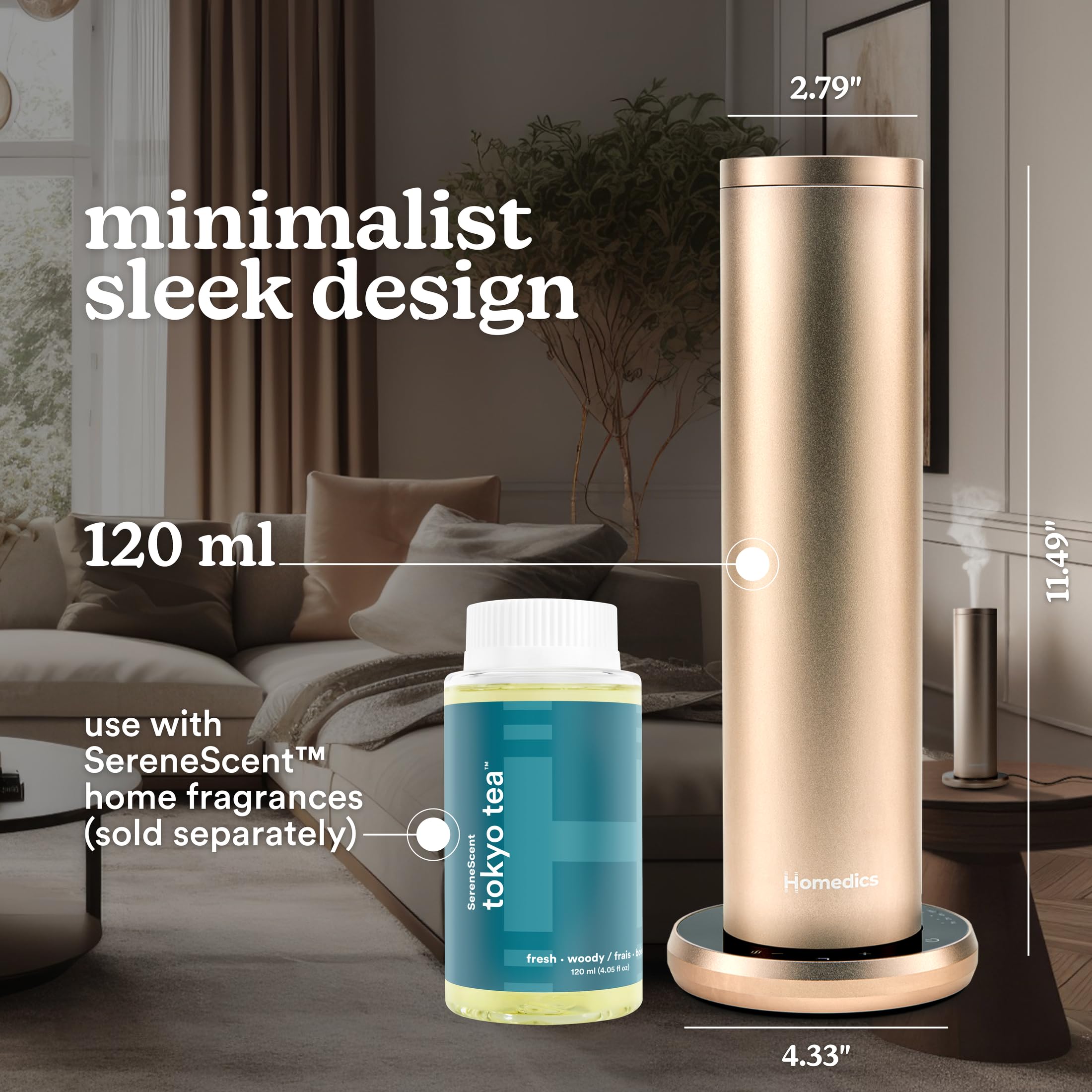 SereneScent fragrance oil bottle not included with diffuser