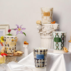 Product packaging and label details for HomeLights candle