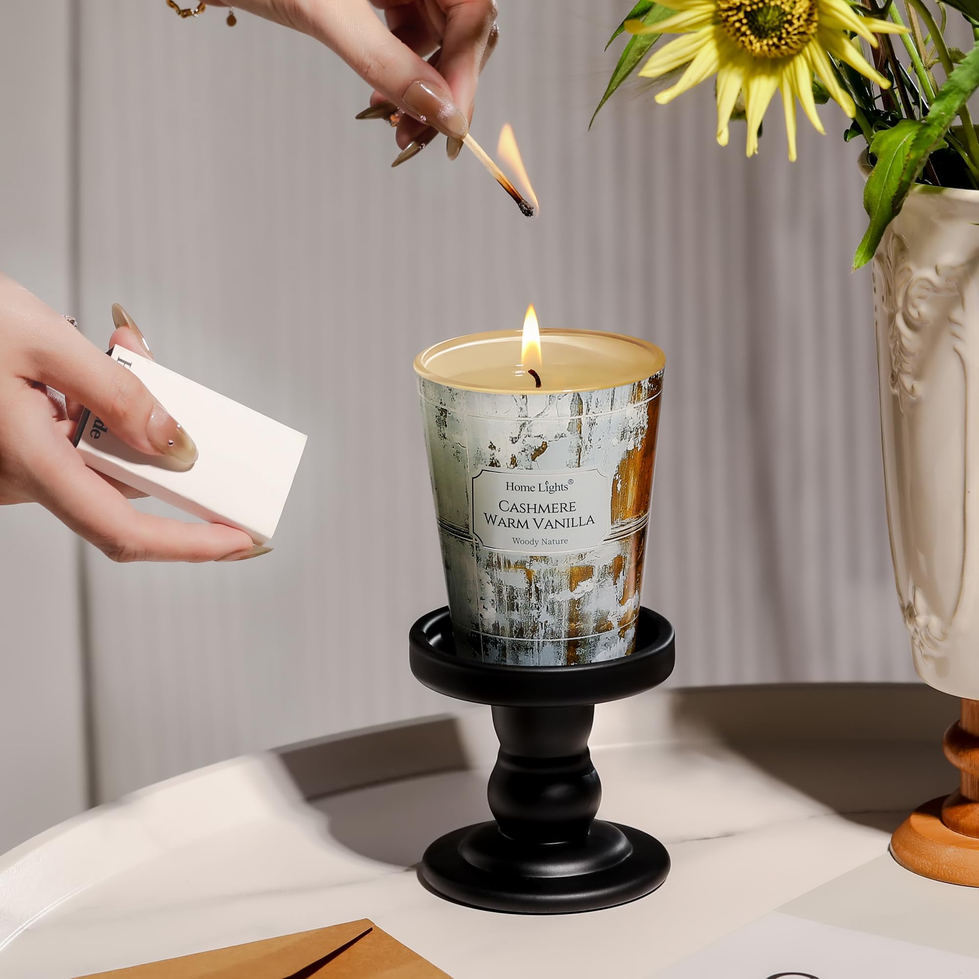 Reusable jar after candle is finished; eco-friendly soy wax