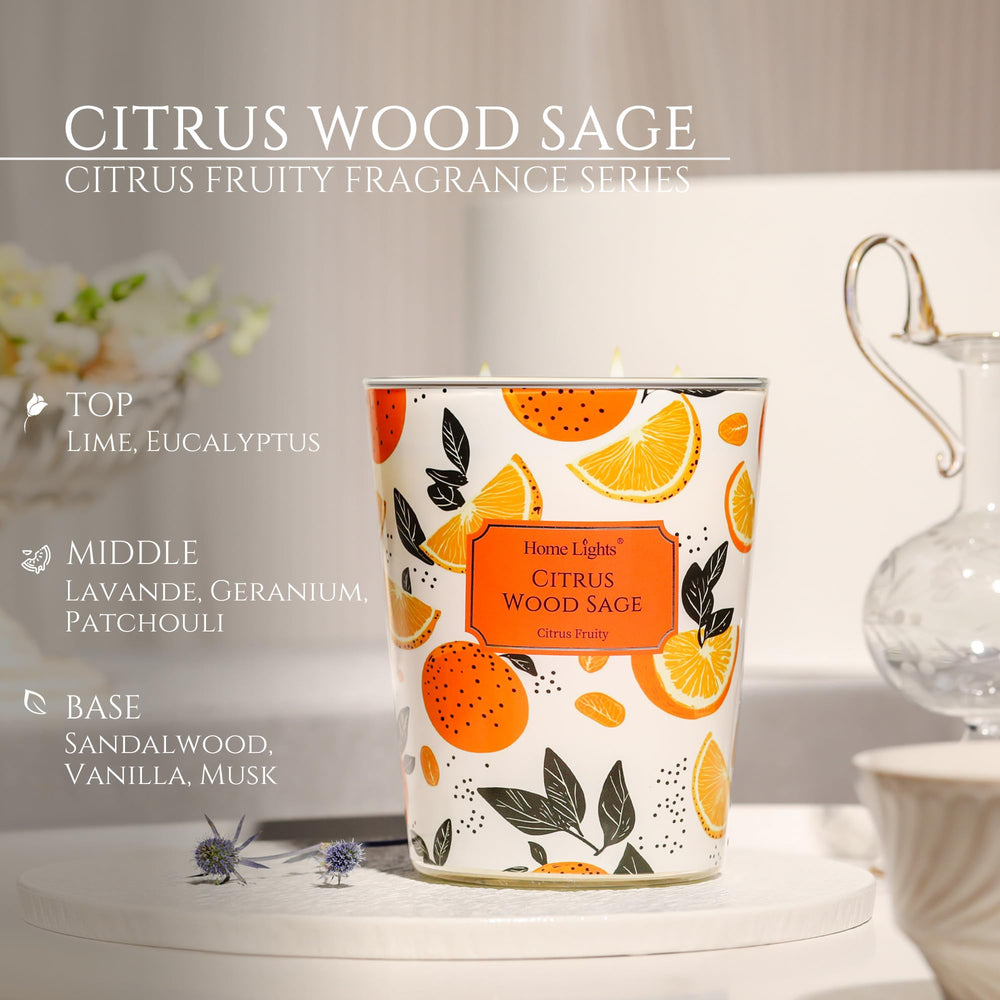 Large jar candle with even burn