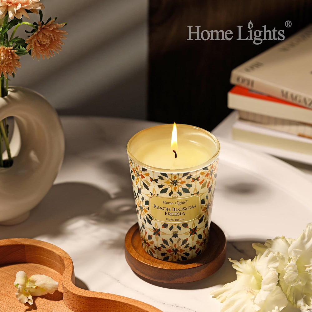 Gift-ready HomeLights candle in decorative jar