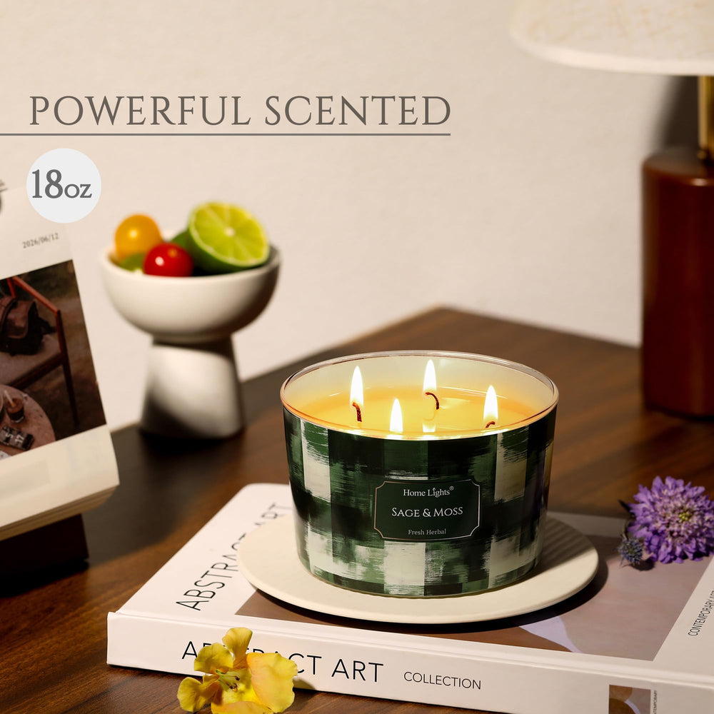 Close-up of Sage & Moss herbal fragrance notes