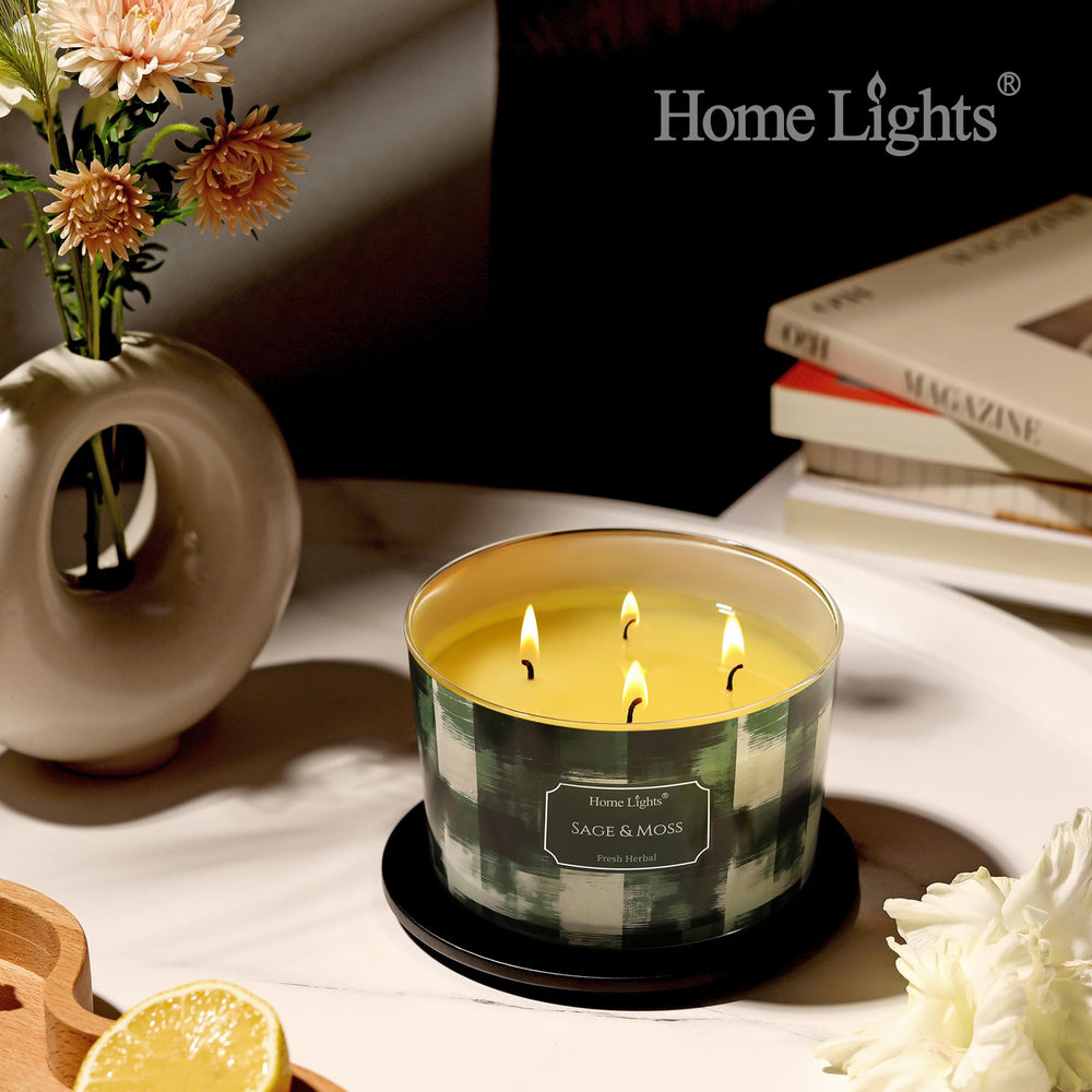 Elegant minimalist jar candle design for modern Scandinavian decor