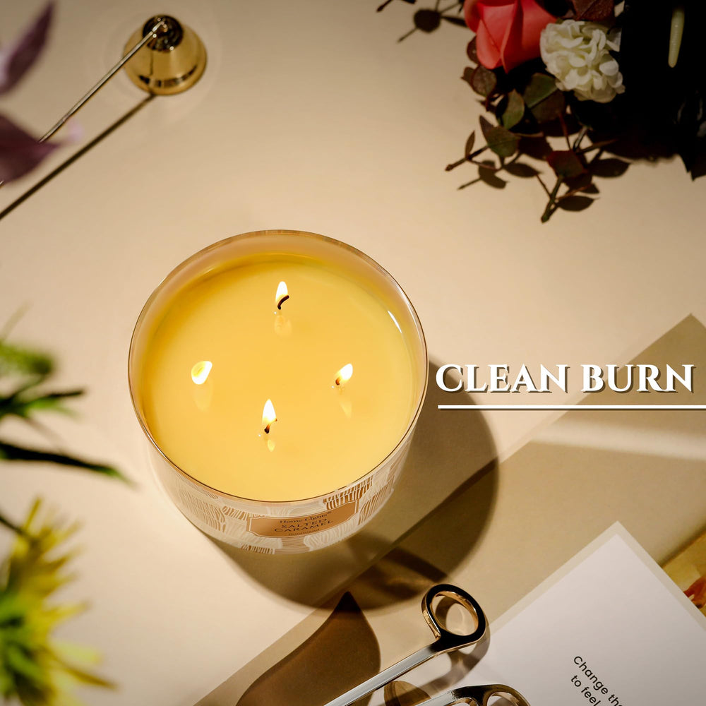 Eco-friendly soy wax candle by HomeLights