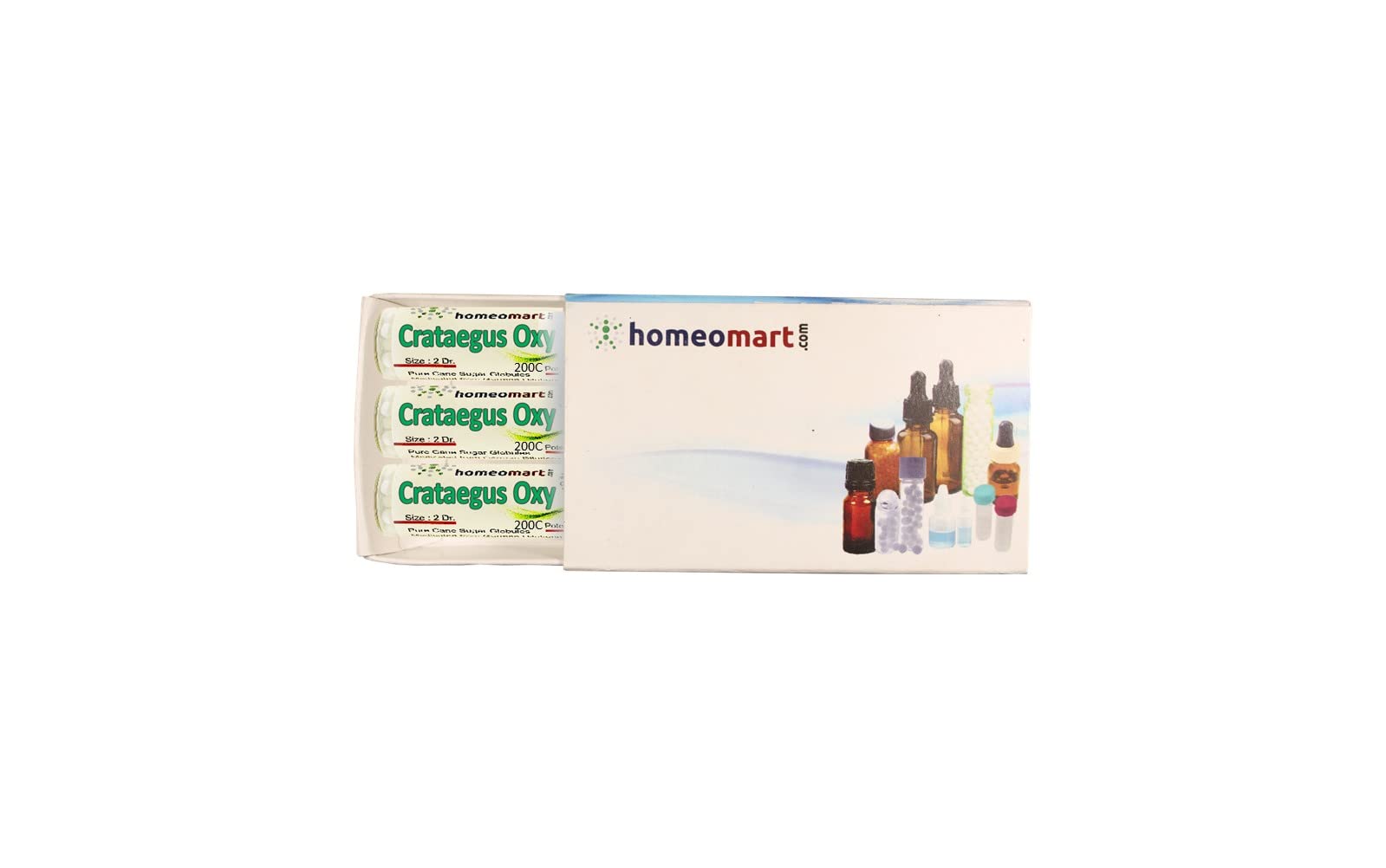 Crataegus Oxyacantha homeopathy pellets bottle in 200C potency