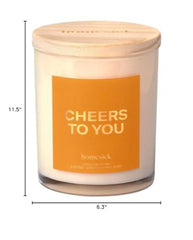 Citrus and peony scent notes visual for Cheers To You