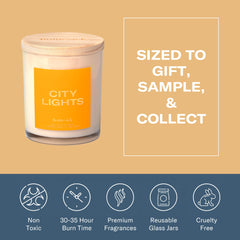 Homesick City Lights candle cruelty-free and non-toxic features