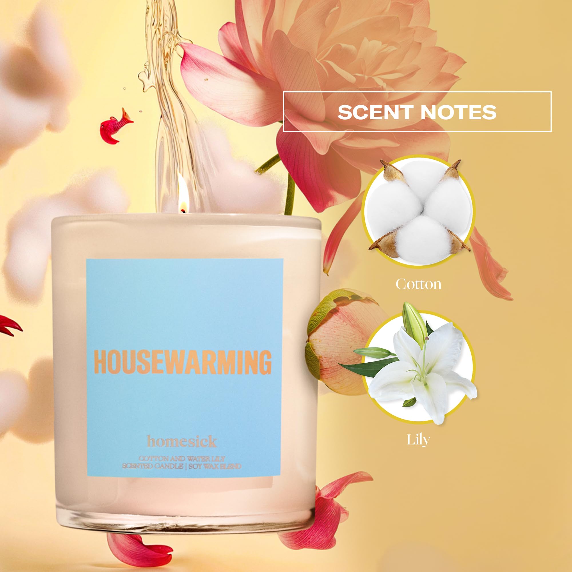 Natural soy wax blend candle by Homesick