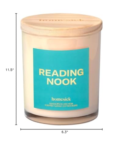  assortment of Homesick book-inspired candles including Reading Nook