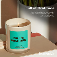 Close-up of lemongrass and gardenia notes for Homesick Starter Candle