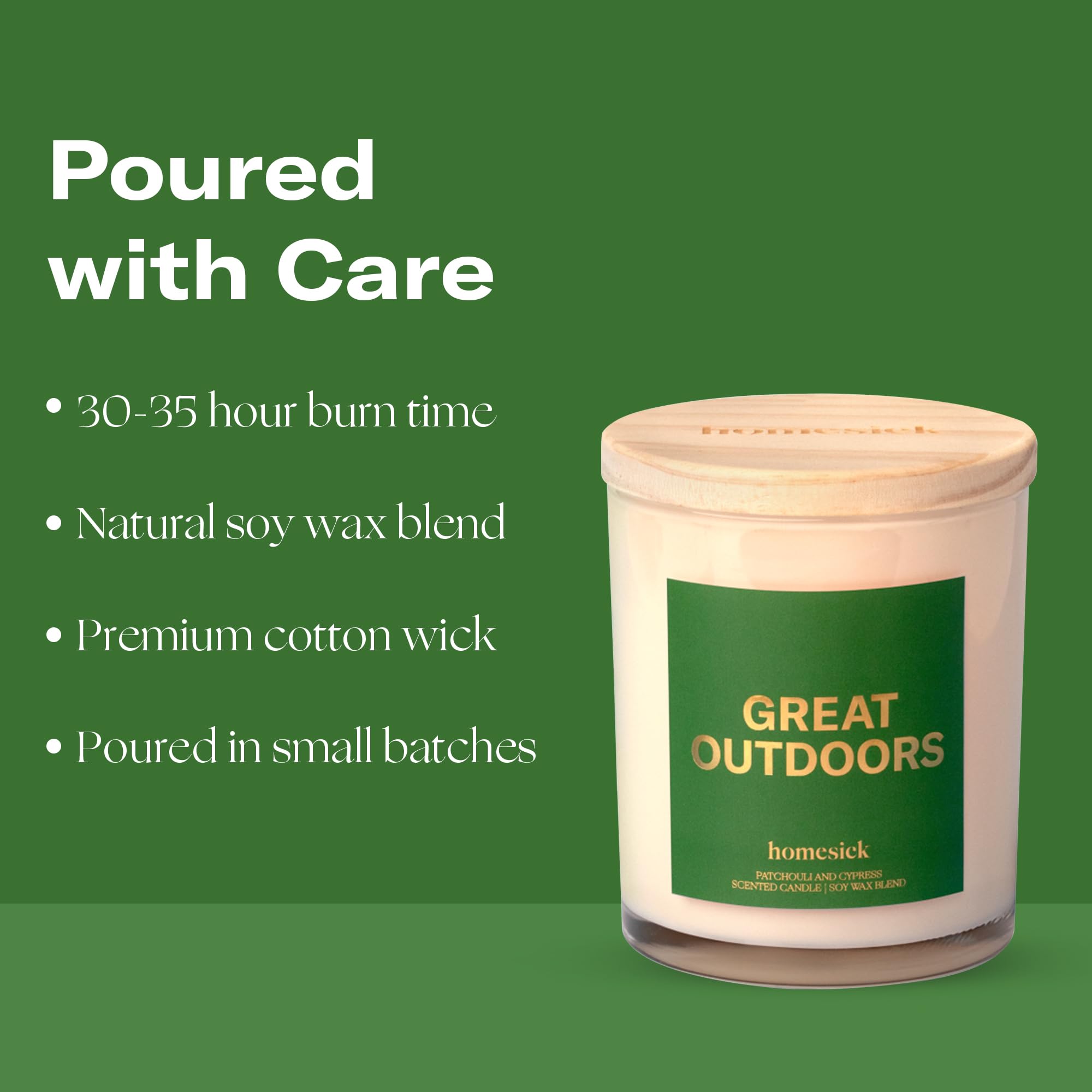 Gift-ready packaging for Homesick Great Outdoors candle