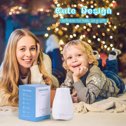 Diffuser with color-changing LED lights