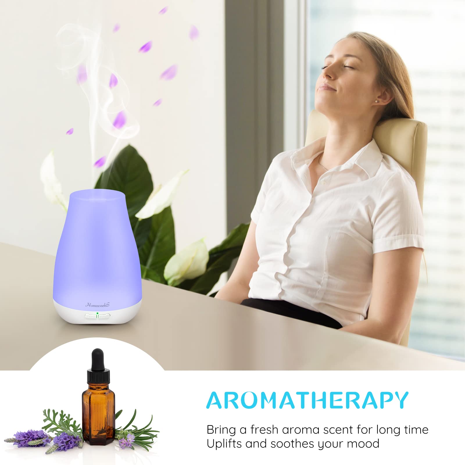 Aromatherapy diffuser releasing mist