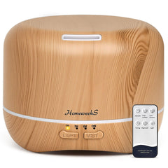 Homeweeks 300ml diffuser with yellow wood grain finish