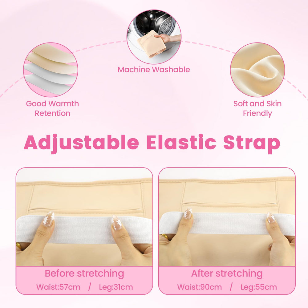 HOMHOW Castor Oil Pack Wrap Knees or Elbows - Pack 1