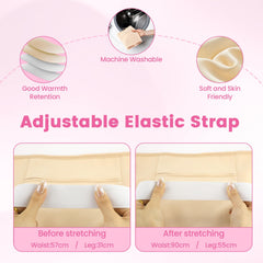 HOMHOW Castor Oil Pack Wrap Knees or Elbows - Pack 1