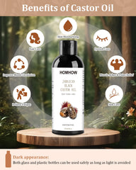 HOMHOW castor oil pack wrap applied to stomach area