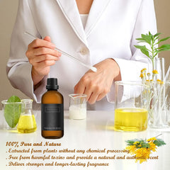 Homnas Serenity Meadows fragrance closeup highlights premium oils for luxurious scent.