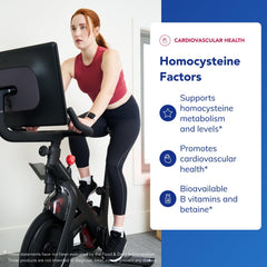 Ingredients include vitamins B6, B12, and folate for homocysteine metabolism