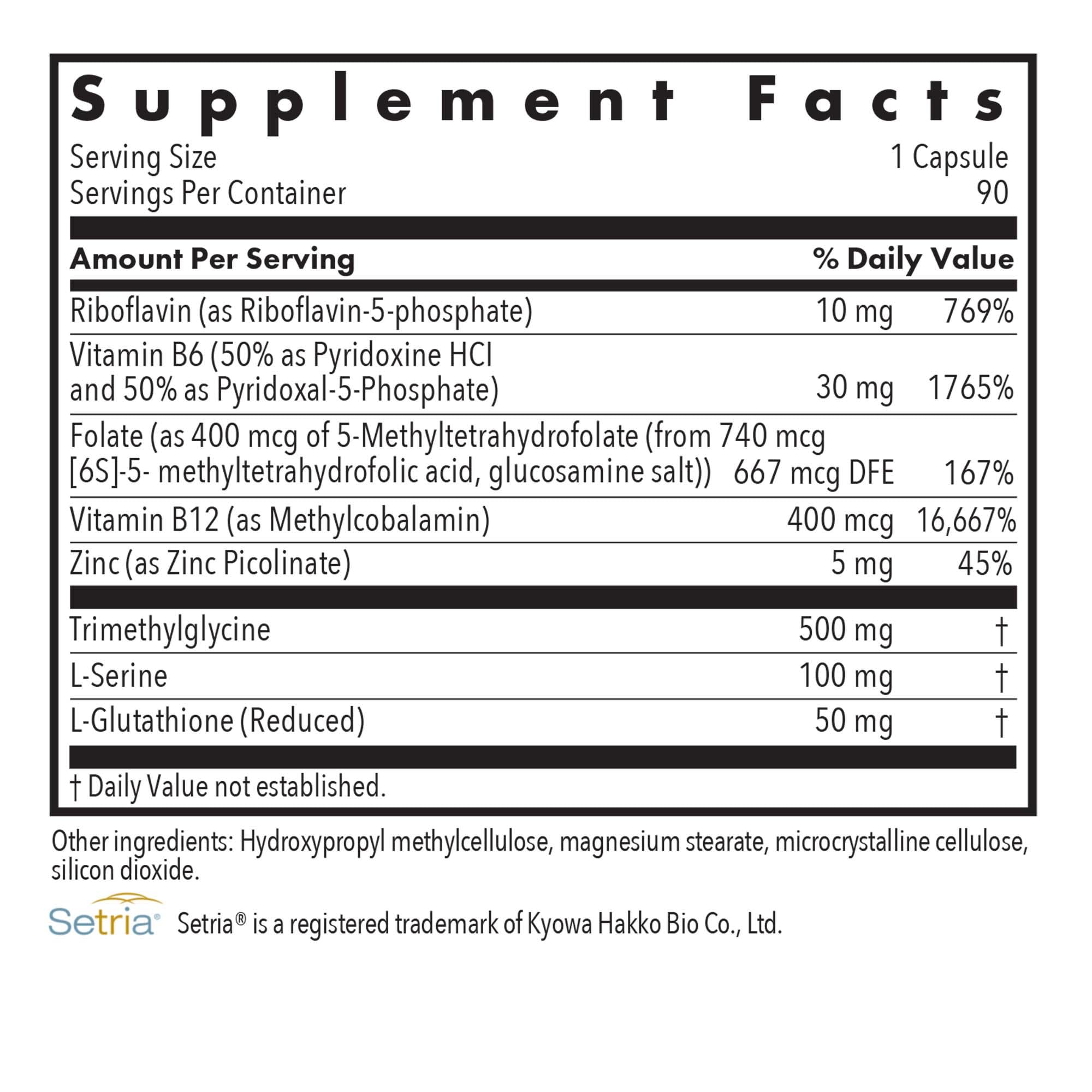 Close-up of Homocysteine Plus vegetarian capsules
