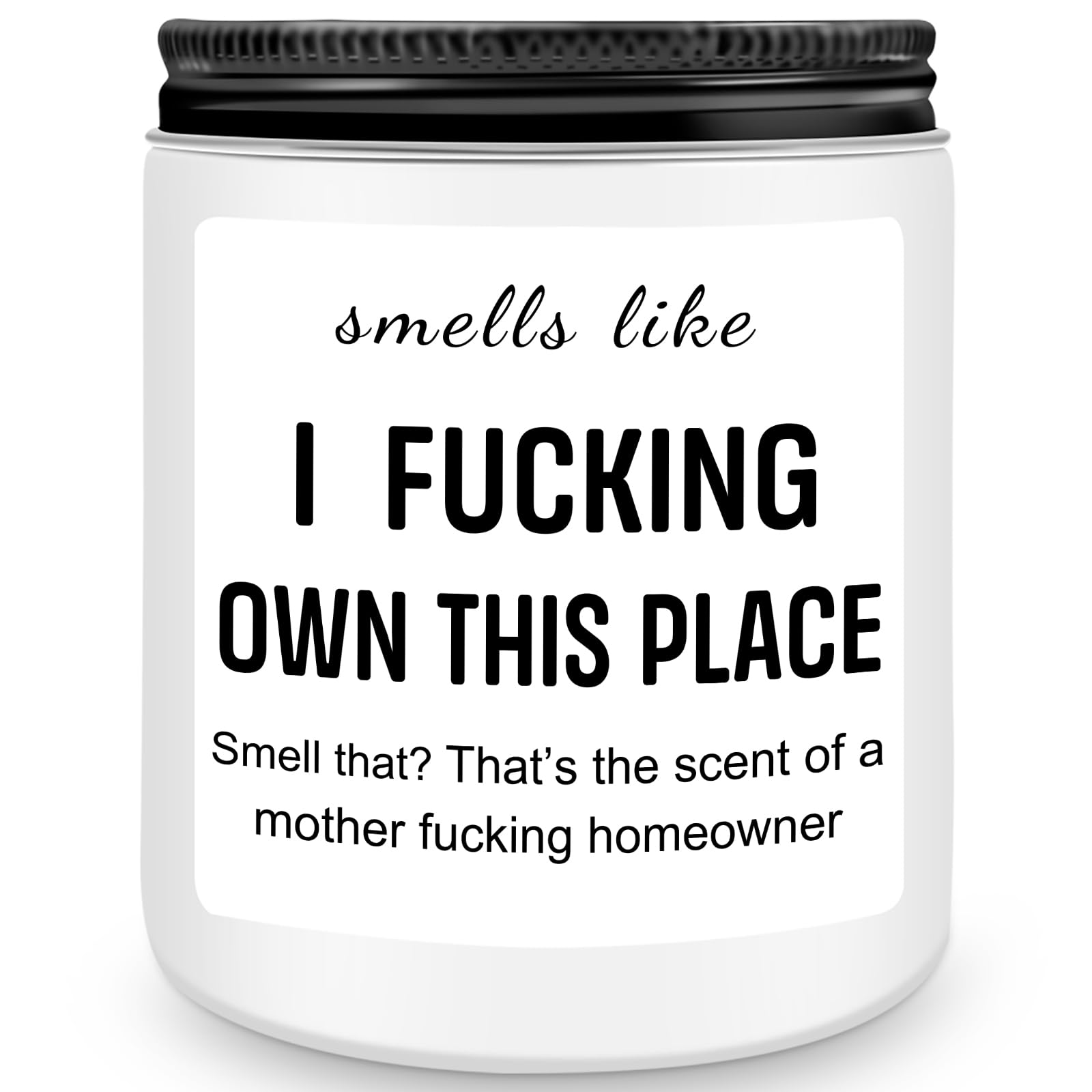 Lavender candle in a decorative jar suitable for new home gifts