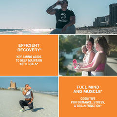 Athlete drinking hydration from a post-workout mix
