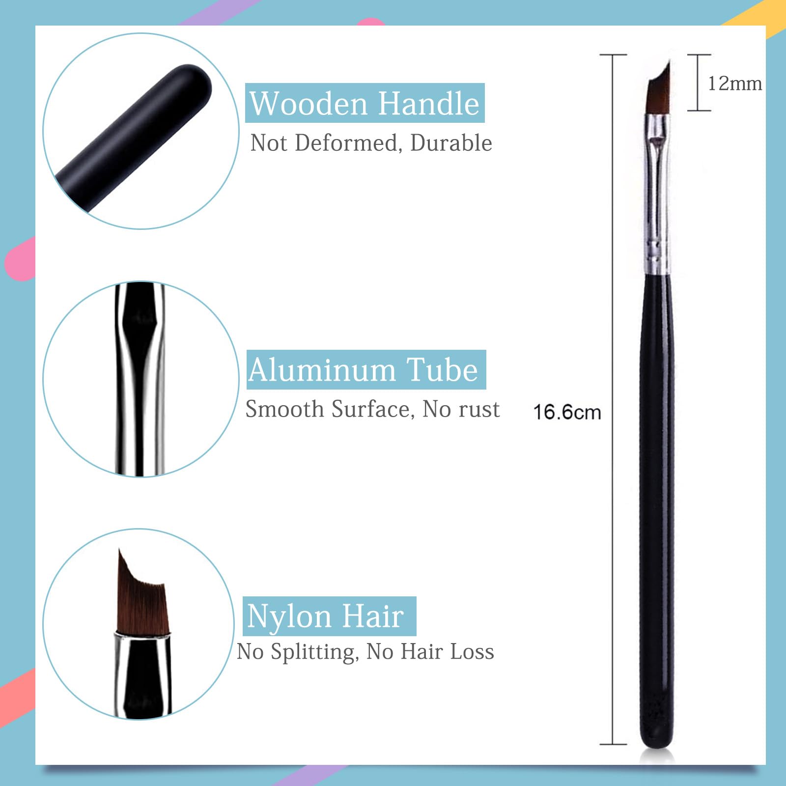 Honey Joy wooden handle provides ergonomic, slip-resistant grip.
