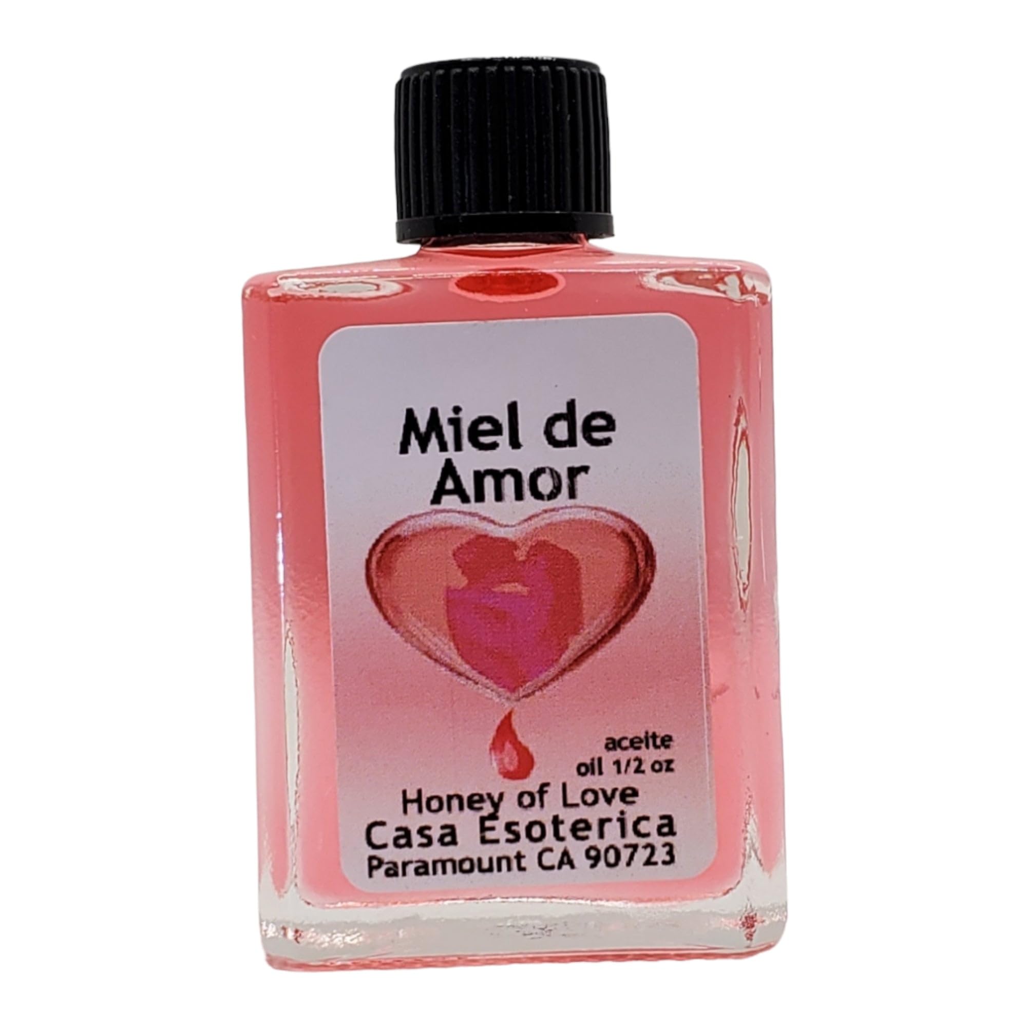 Honey of Love Oil bottle with label - front view