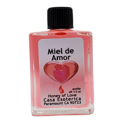Honey of Love Oil bottle with label - front view