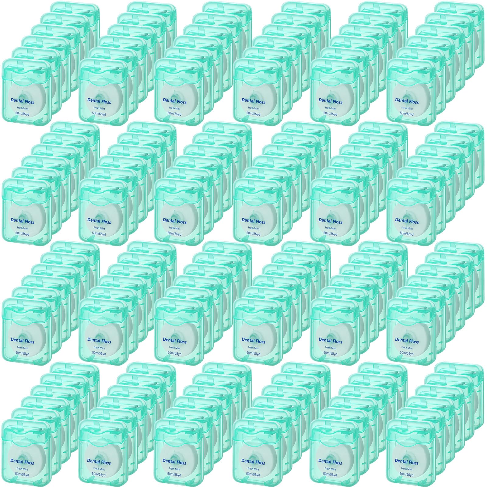 Honeydak 150-pack mint-flavored dental floss bulk packaging front view