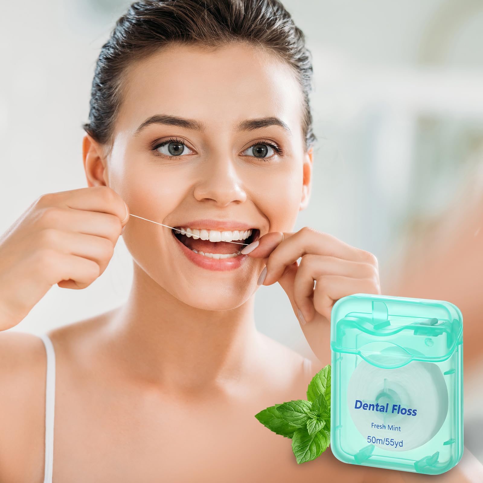 Compact and lightweight mint floss ideal for travel
