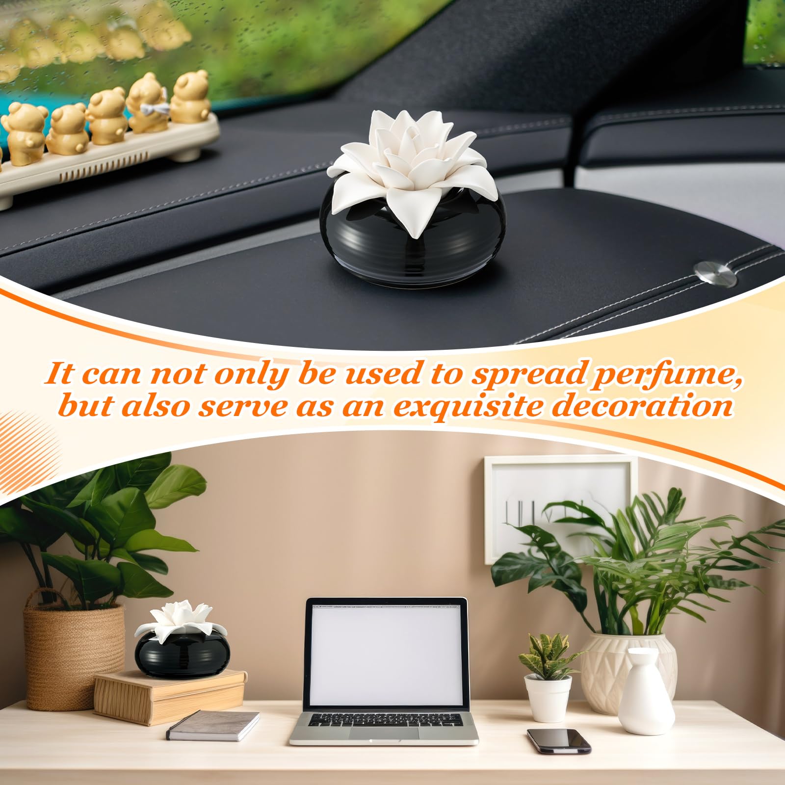 Diffuser packaging showcasing contents and presentation
