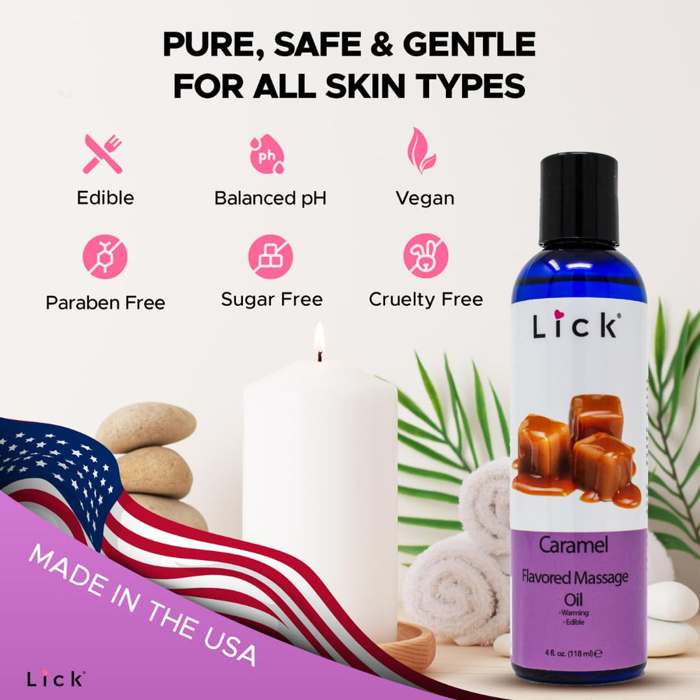 Honeymoon kit includes caramel massage oil