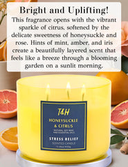 Close-up of three cotton wicks in soy wax