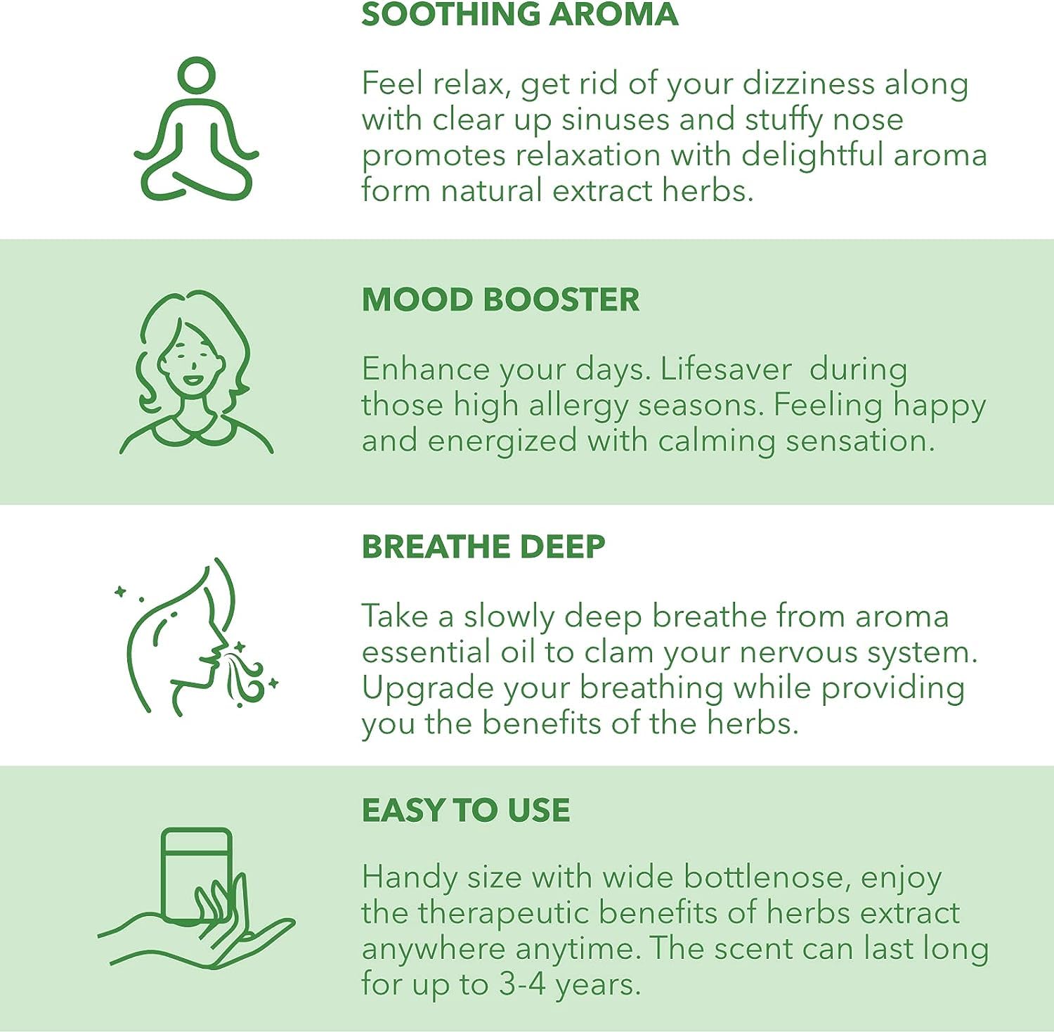 HONG THAI Compound Thai Herb Inhalant use-time shown for quick mood lift