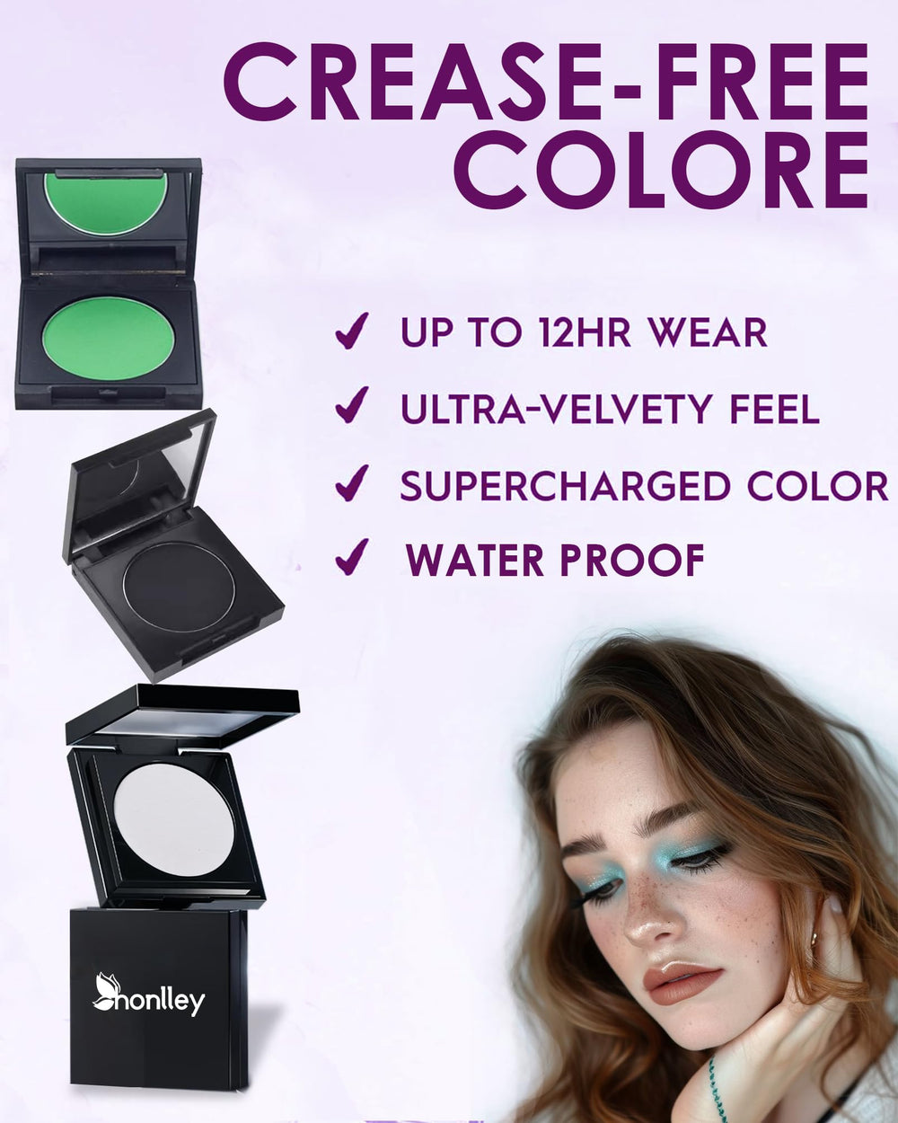 Honlley Halloween Goth look application showing monochrome contrast