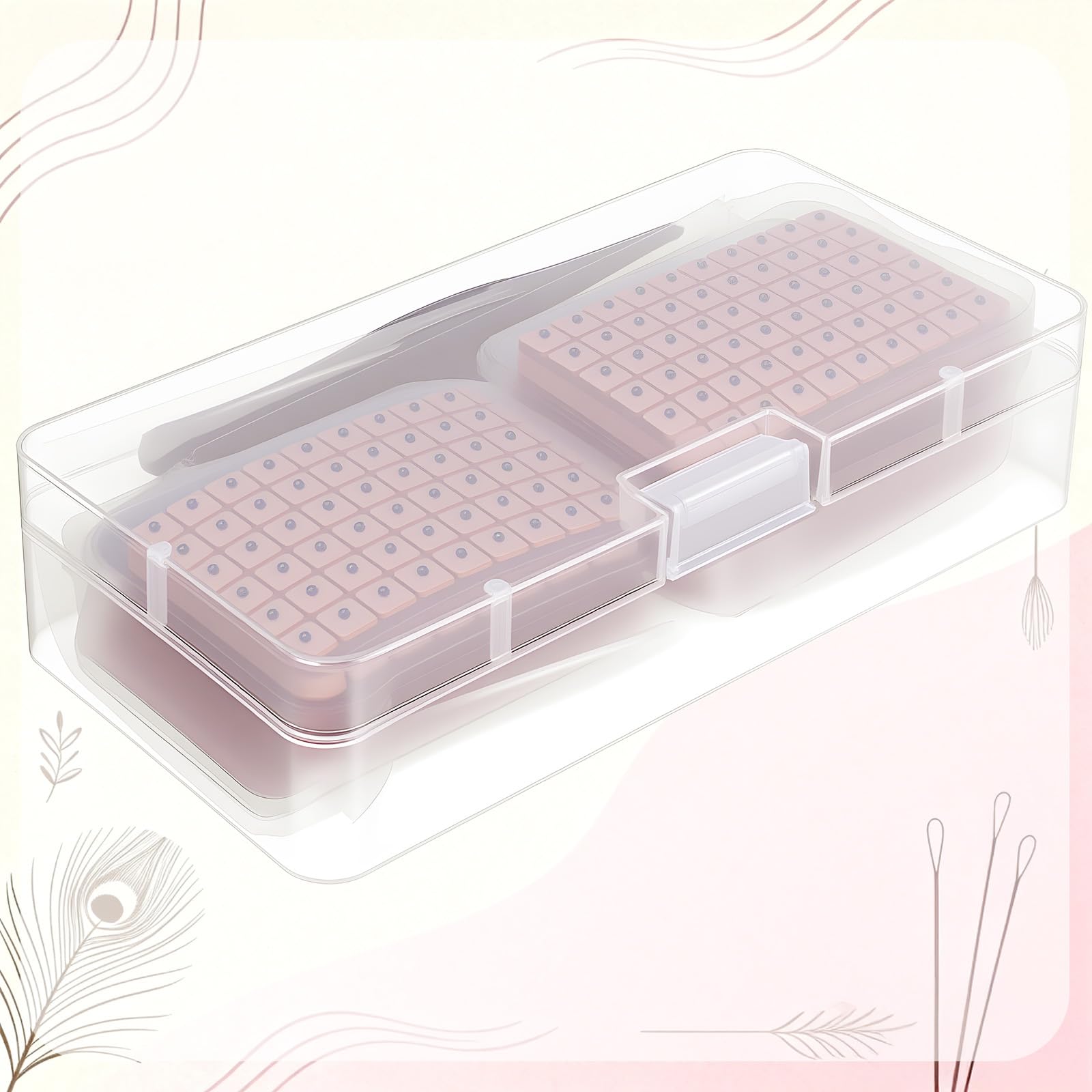 Portable transparent storage box for the kit