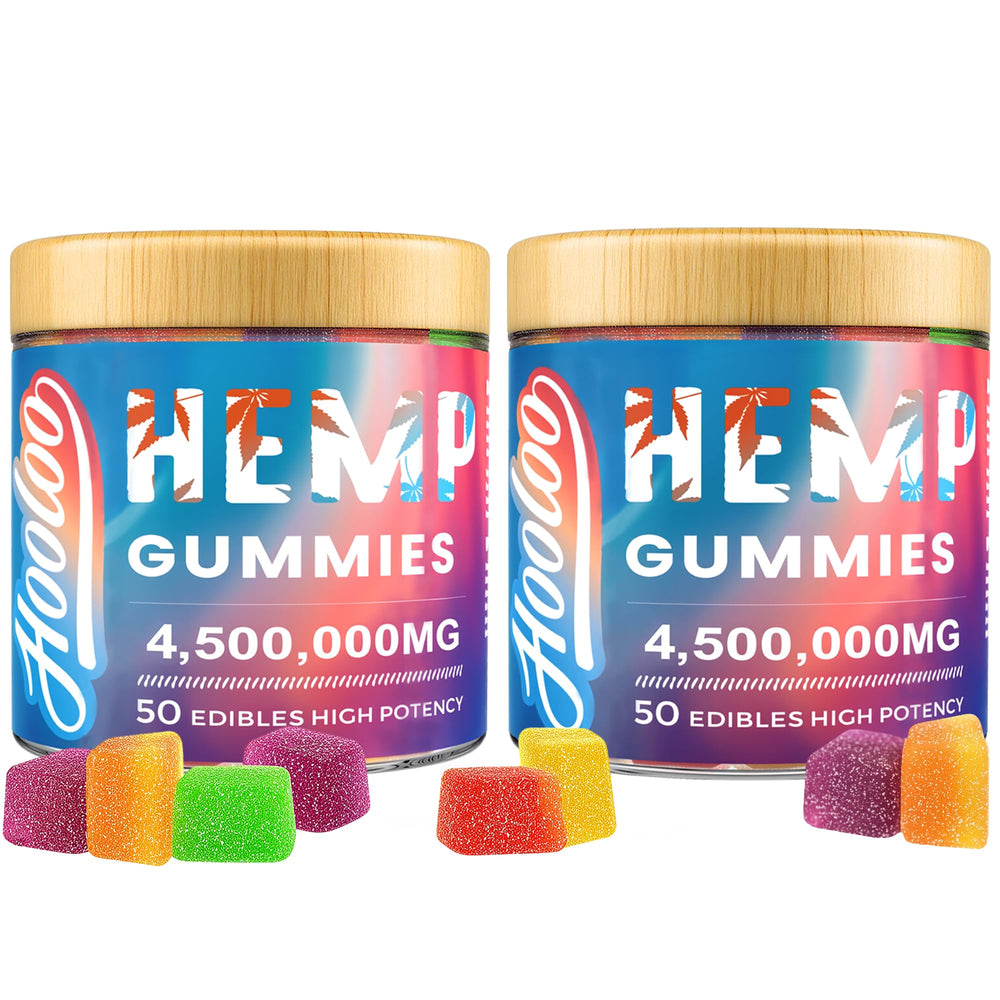 HOOLOO Hemp Gummies 2-pack for bedtime support