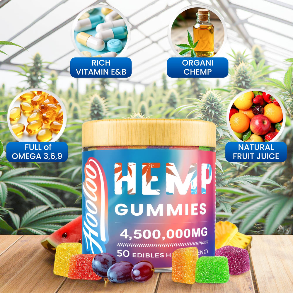 Lab-tested quality assurance image for HOOLOO gummies