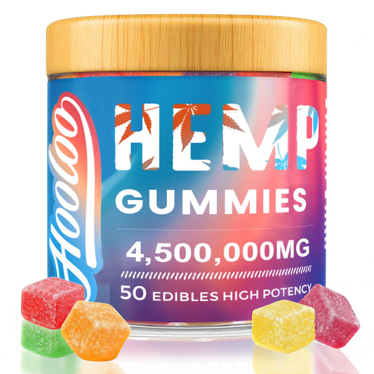 HOOLOO Hemp Gummies Deep Bedtimes with six fruity flavors