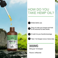 Nightstand setup with HOOLOO Hemp Oil 3000MG for bedtime use