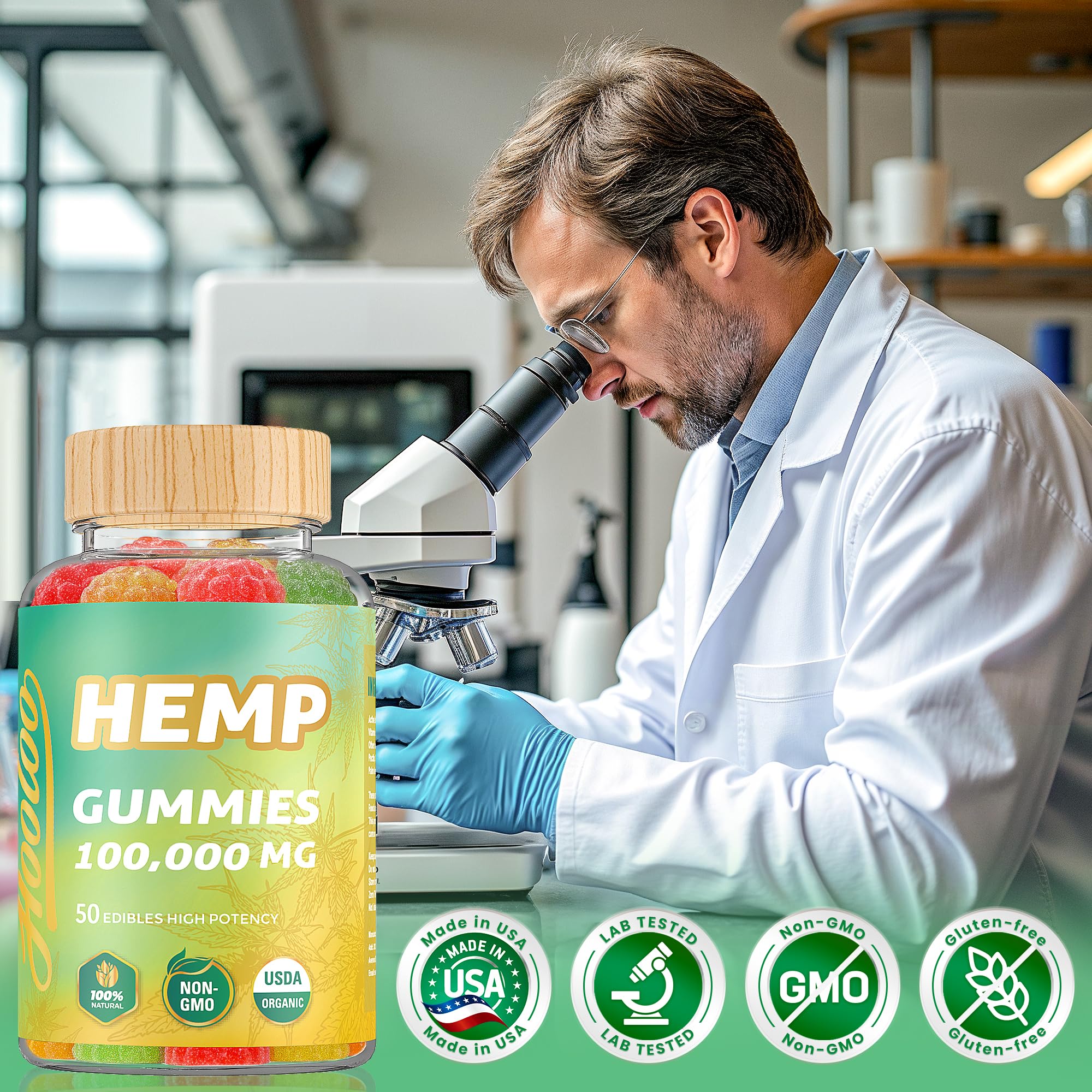 Gummies infused with Omega 3-6-9 and vitamins