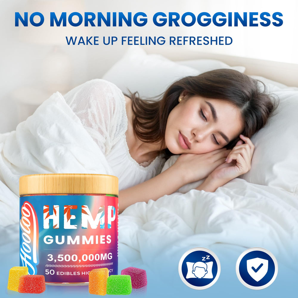 Made in USA seal on HOOLOO hemp gummies packaging