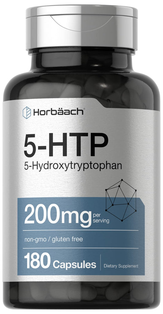 Horbäach 5-HTP 200mg bottle front view
