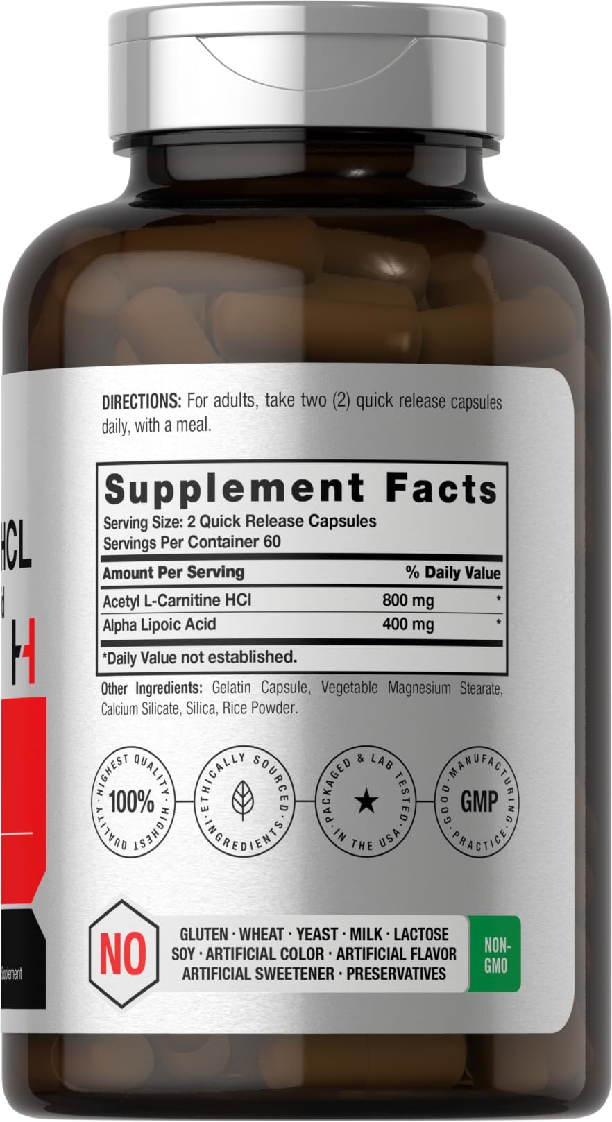 Close-up of Horbäach product packaging – ALC ALA complex